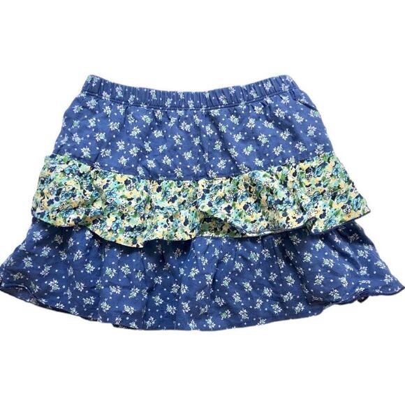 Youth Girls Xhiliration Floral Print Tiered Pull-On Skirt - Sz M 7/8 - Picture 1 of 1